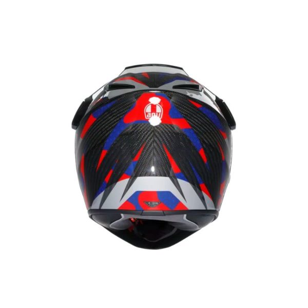 Casco AGV AX-9 E2206 MPLK STEPPA CARBON RED BLUE