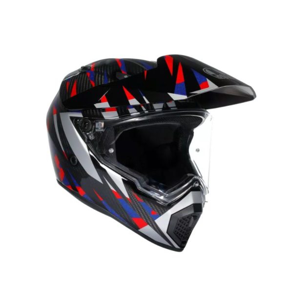 Casco AGV AX-9 E2206 MPLK STEPPA CARBON RED BLUE