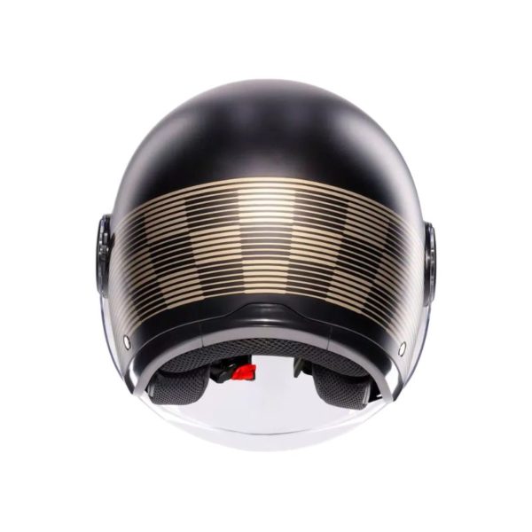 Casco AGV ETERES E2206 PONZA MATT BLACK GOLD