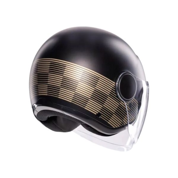 Casco AGV ETERES E2206 PONZA MATT BLACK GOLD