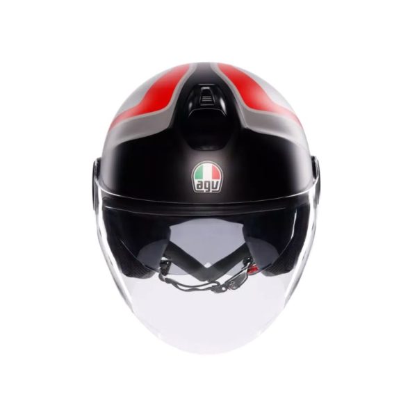 Casco AGV ETERES E2206 SCAGLIERI MATT GREY RED