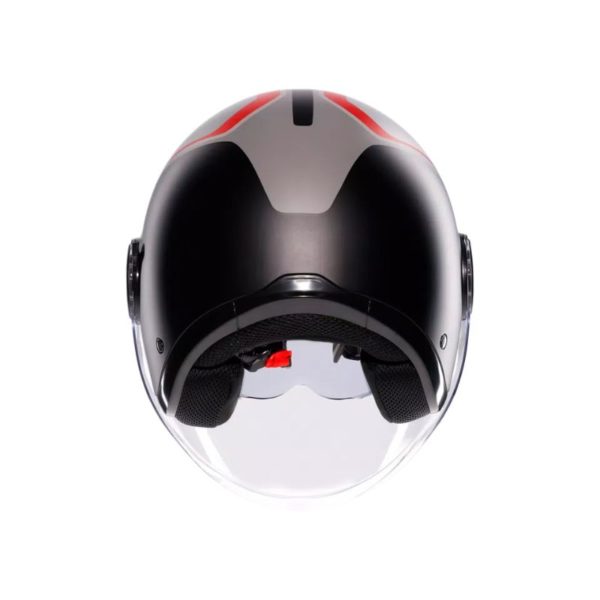 Casco AGV ETERES E2206 SCAGLIERI MATT GREY RED