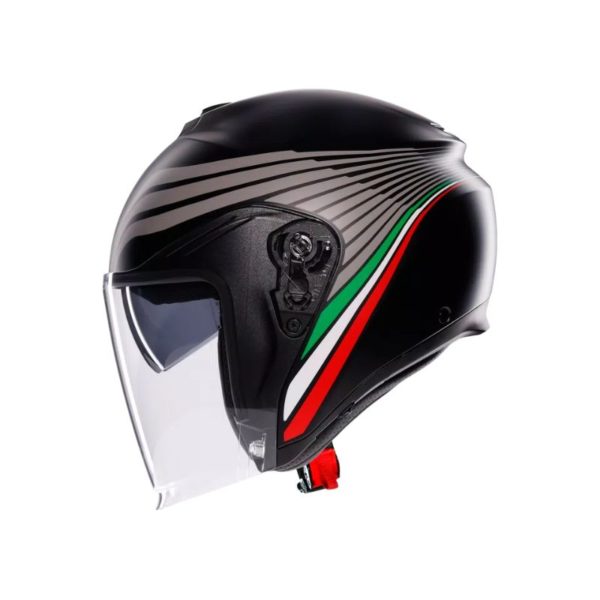 Casco AGV IRIDES E2206 BOLOGNA MATT BLACK TRICOLORE