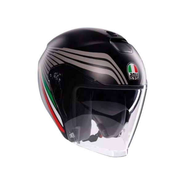 Casco AGV IRIDES E2206 BOLOGNA MATT BLACK TRICOLORE