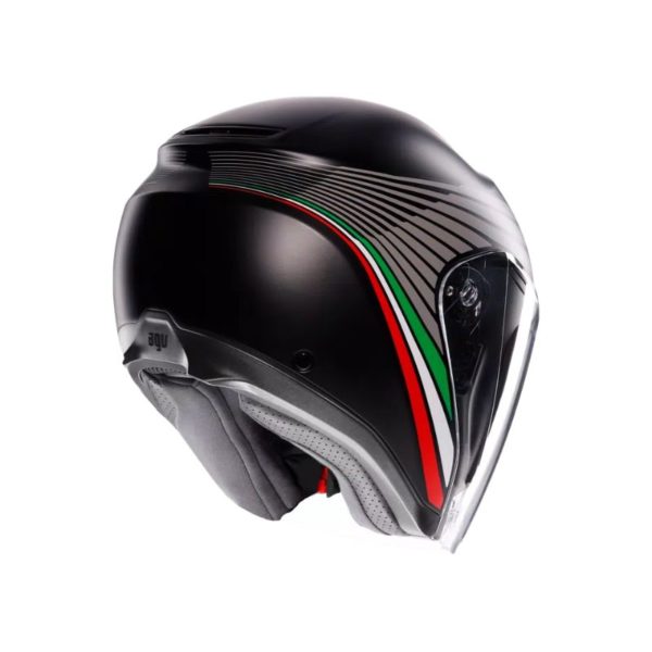 Casco AGV IRIDES E2206 BOLOGNA MATT BLACK TRICOLORE