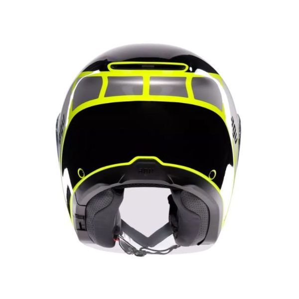 Casco AGV IRIDES E2206 DAVAO BLACK GREY YELLOW FLUO