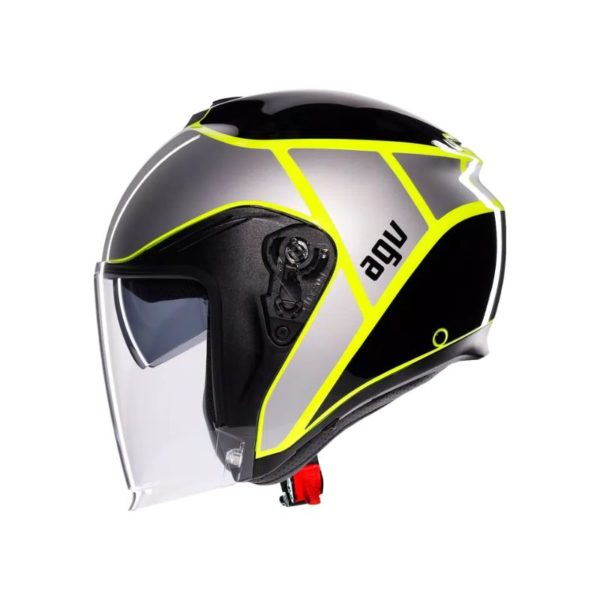 Casco AGV IRIDES E2206 DAVAO BLACK GREY YELLOW FLUO