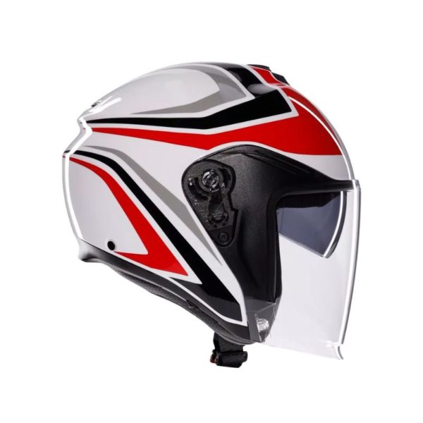 Casco AGV IRIDES E2206 TOLOSA BLACK GREY RED