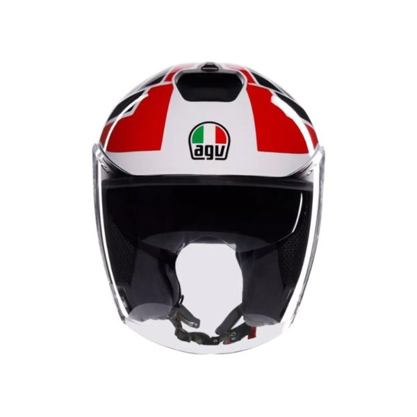 Casco AGV IRIDES E2206 TOLOSA BLACK GREY RED