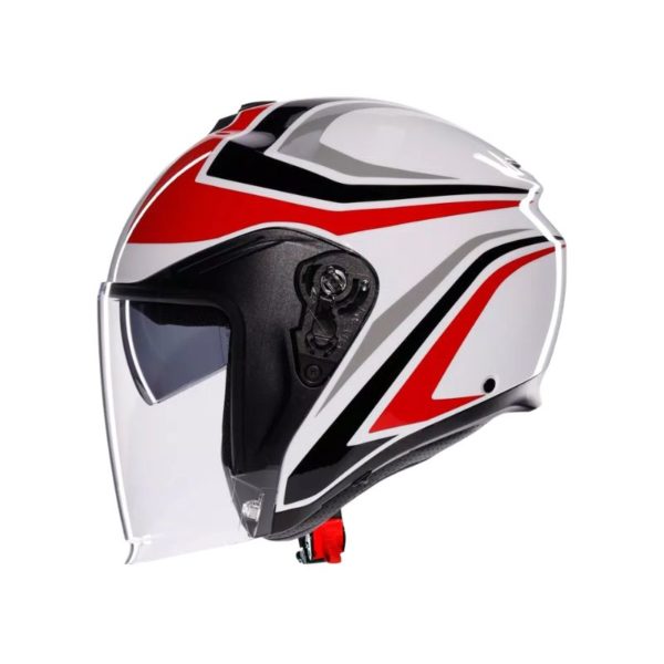 Casco AGV IRIDES E2206 TOLOSA BLACK GREY RED