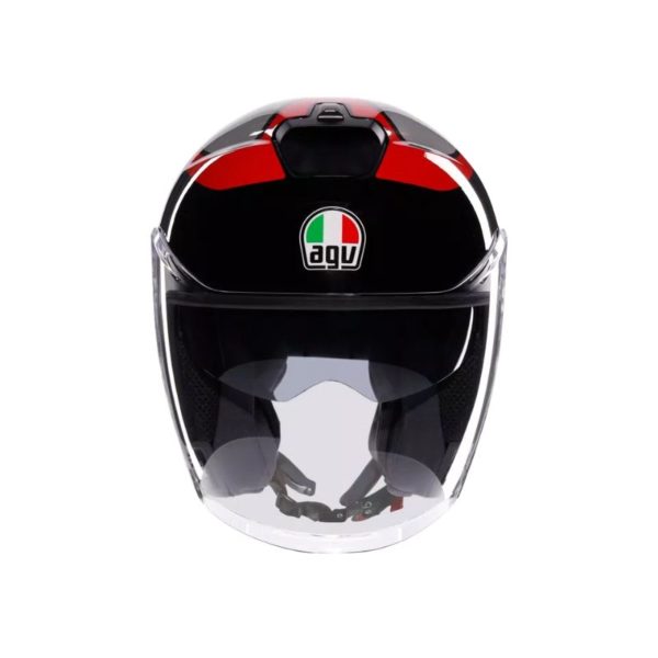 Casco AGV IRIDES E2206 VALENZA MATT GREY BLACK RED