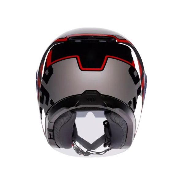 Casco AGV IRIDES E2206 VALENZA MATT GREY BLACK RED