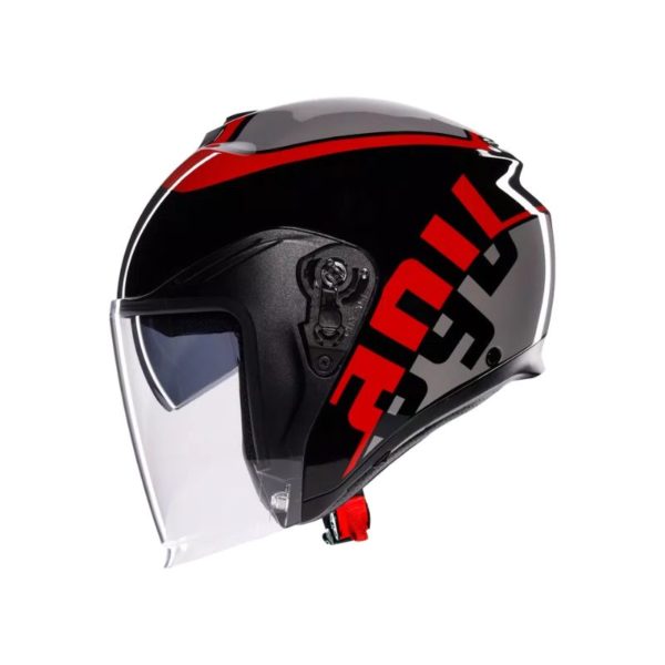 Casco AGV IRIDES E2206 VALENZA MATT GREY BLACK RED