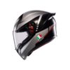 Casco AGV K1 S E2206 LAP MATT BLACK GREY RED - Imagen 2