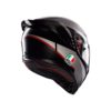 Casco AGV K1 S E2206 LAP MATT BLACK GREY RED - Imagen 4