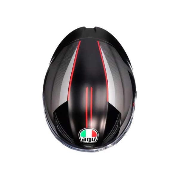 Casco AGV K1 S E2206 LAP MATT BLACK GREY RED