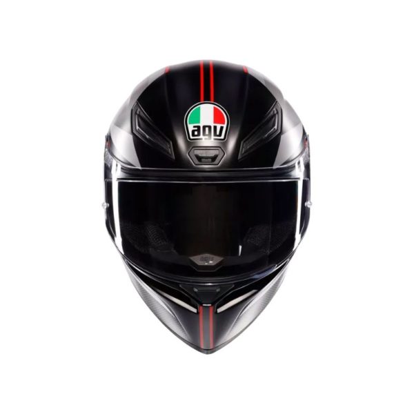 Casco AGV K1 S E2206 LAP MATT BLACK GREY RED