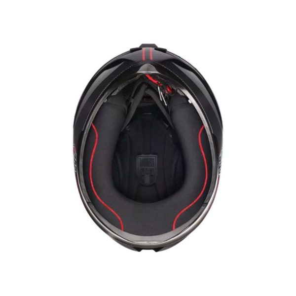 Casco AGV K1 S E2206 LAP MATT BLACK GREY RED