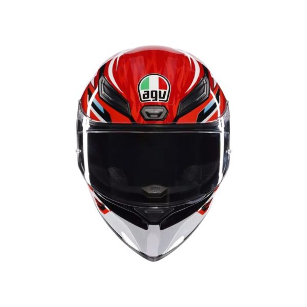 Casco AGV K1 S E2206 LION BLACK RED WHITE