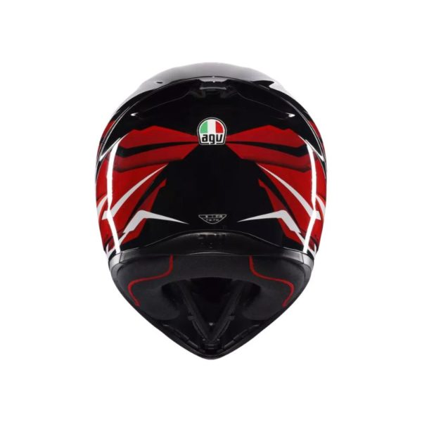 Casco AGV K1 S E2206 LION BLACK RED WHITE