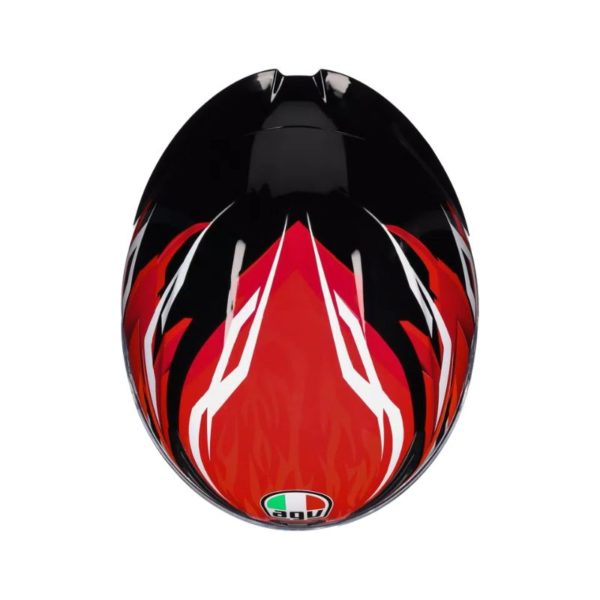 Casco AGV K1 S E2206 LION BLACK RED WHITE