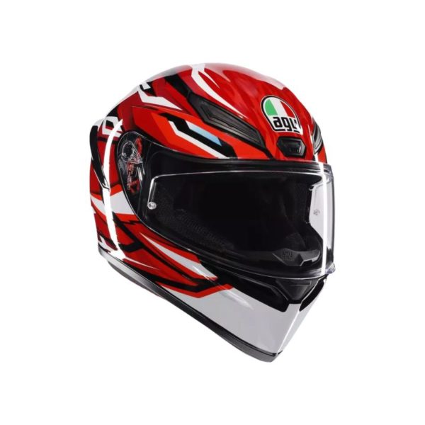 Casco AGV K1 S E2206 LION BLACK RED WHITE