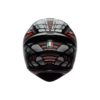 Casco AGV K1 S E2206 LYZARD MATT BLACK GREY RED - Imagen 6