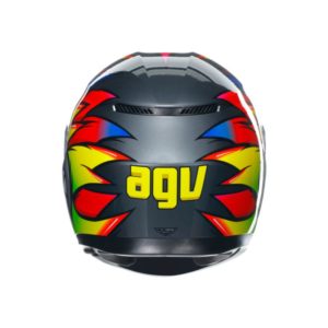 CASCO AGV K3 E2206 BIRDY 2.0 GREY YELLOW RED
