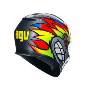 CASCO AGV K3 E2206 BIRDY 2.0 GREY YELLOW RED