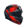 CASCO AGV K3 E2206 COMPOUND BLACK RED