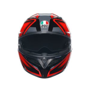 CASCO AGV K3 E2206 COMPOUND BLACK RED