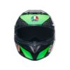 CASCO AGV K3 E2206 KAMALEON BLACK RED GREEN - Imagen 7