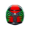 CASCO AGV K3 E2206 KAMALEON BLACK RED GREEN - Imagen 4