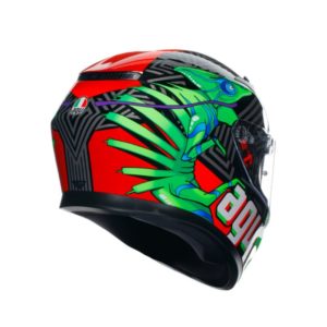 CASCO AGV K3 E2206 KAMALEON BLACK RED GREEN