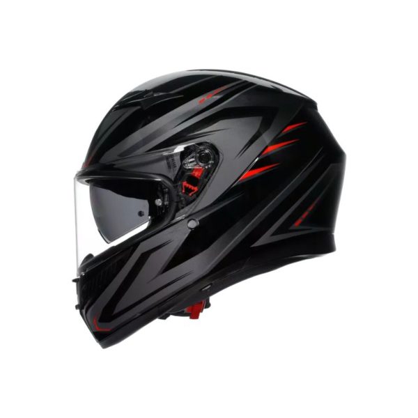 CASCO AGV K3 MPLK SYTH BLACK RED