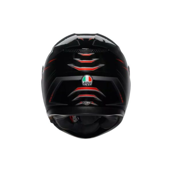 CASCO AGV K3 MPLK SYTH BLACK RED