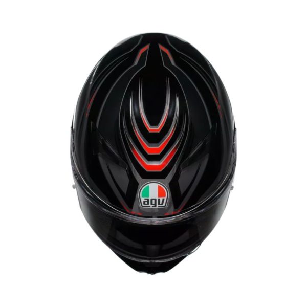 CASCO AGV K3 MPLK SYTH BLACK RED