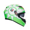 CASCO AGV K3 E2206 ROSSI MUGELLO 2018 - Imagen 7