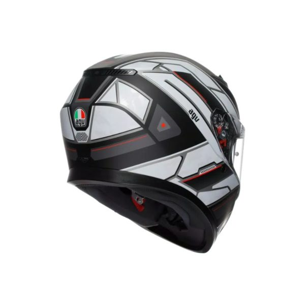 CASCO AGV K3 MPLK RIVIA MATT BLACK WHITE