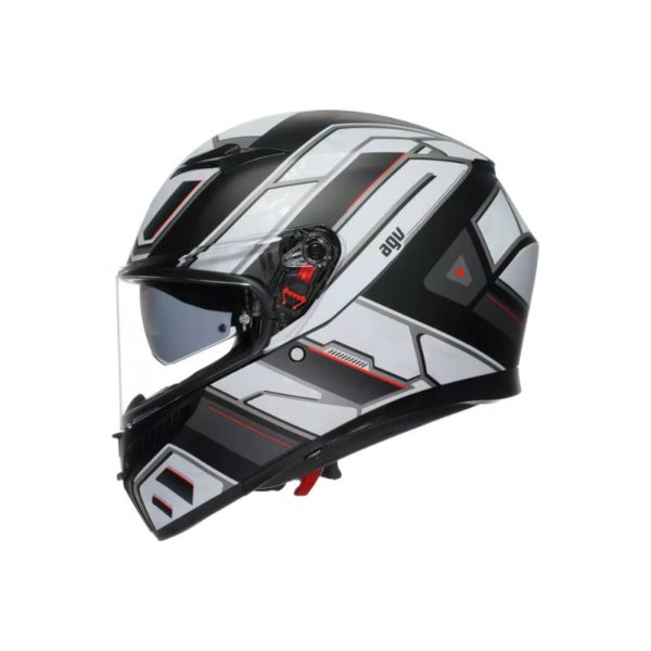 CASCO AGV K3 MPLK RIVIA MATT BLACK WHITE