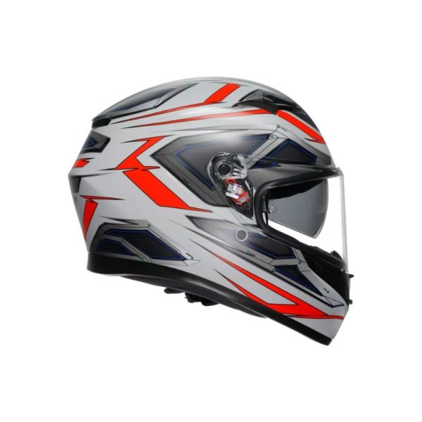 CASCO AGV K3 MPLK SPACE MATT WHITE RED FLUO