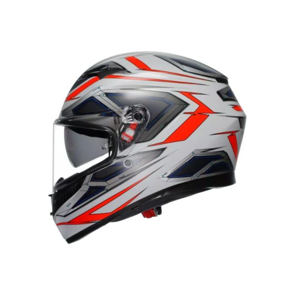 CASCO AGV K3 MPLK SPACE MATT WHITE RED FLUO