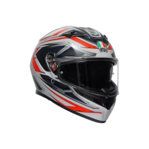 CASCO AGV K3 MPLK SPACE MATT WHITE RED FLUO