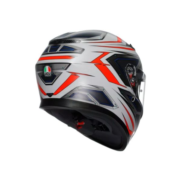 CASCO AGV K3 MPLK SPACE MATT WHITE RED FLUO