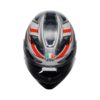 CASCO AGV K3 MPLK SPACE MATT WHITE RED FLUO - Imagen 2