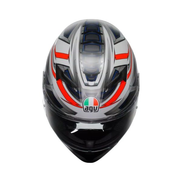 CASCO AGV K3 MPLK SPACE MATT WHITE RED FLUO