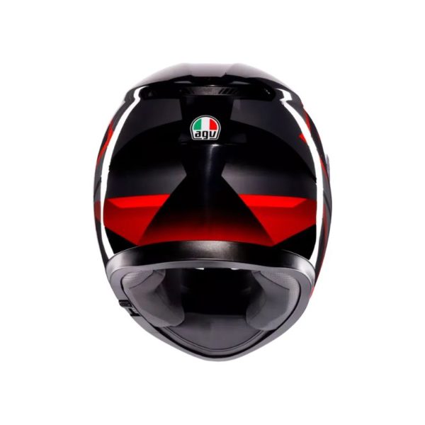 CASCO AGV K3 MPLK STRIGA BLACK GREY RED