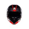 CASCO AGV K3 MPLK STRIGA BLACK GREY RED - Imagen 2