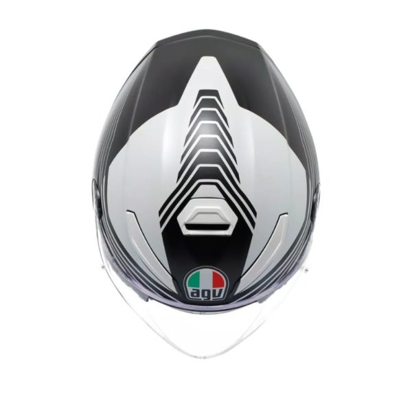 Casco AGV K5 JET EVO E2206 CONTROL MATT BLACK WHITE