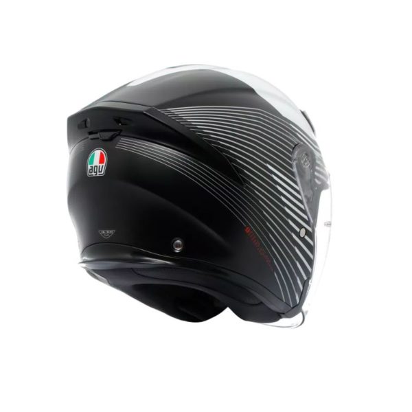 Casco AGV K5 JET EVO E2206 CONTROL MATT BLACK WHITE